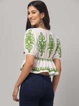 White Crop Top