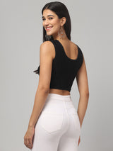 Prited Abstract Crop Top