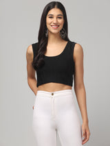 Prited Abstract Crop Top