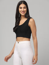 Prited Abstract Crop Top