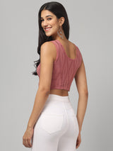 Prited Abstract Crop Top