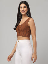Prited Abstract Crop Top