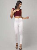 Prited Abstract Crop Top