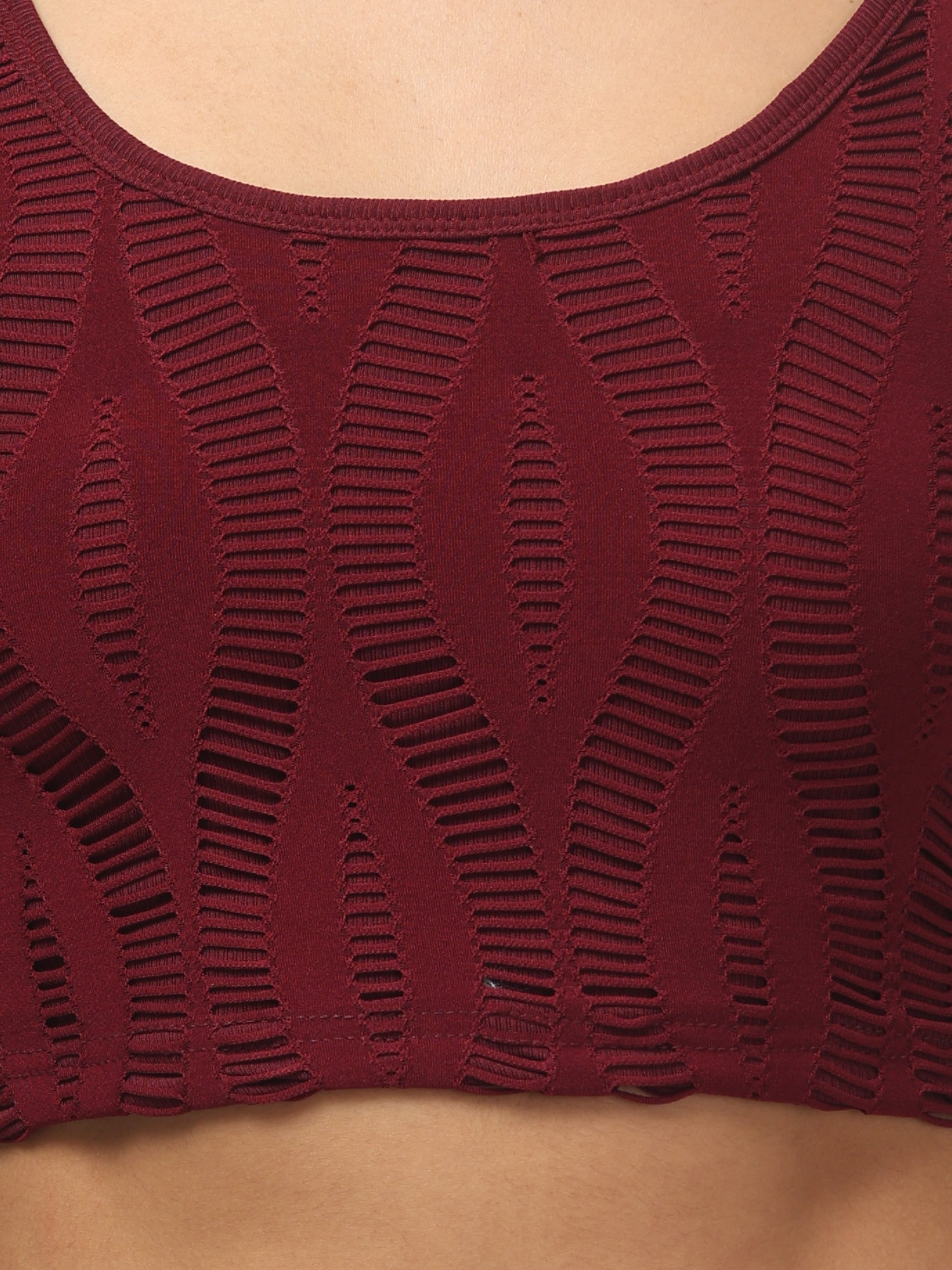 Prited Abstract Crop Top