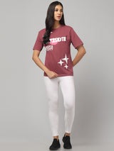 Mauve Round Neck Tshirt