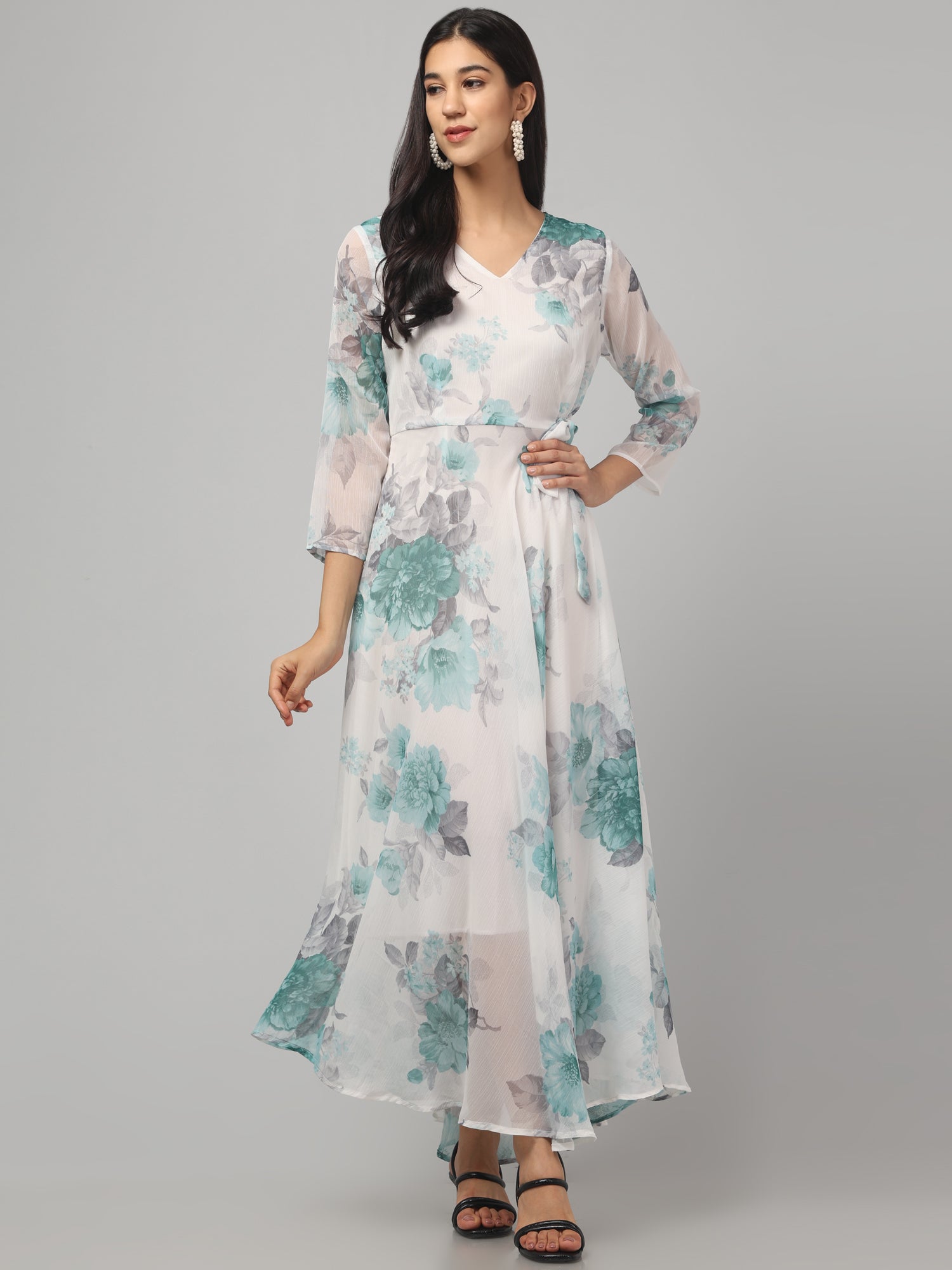 Multicolor Floral  Maxi Dress