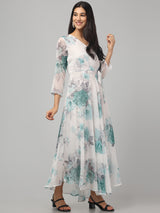 Multicolor Floral  Maxi Dress