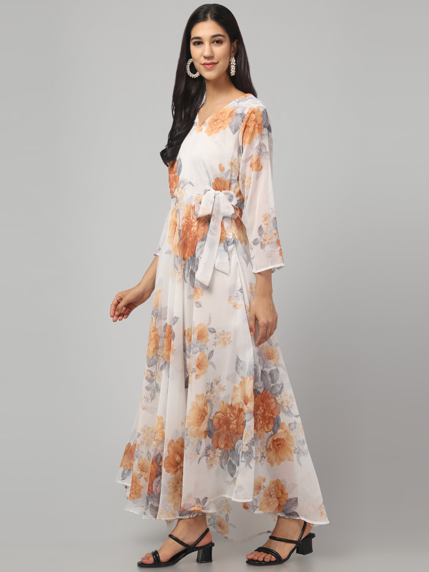 Multicolor Floral  Maxi Dress