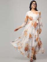 Multicolor Floral  Maxi Dress