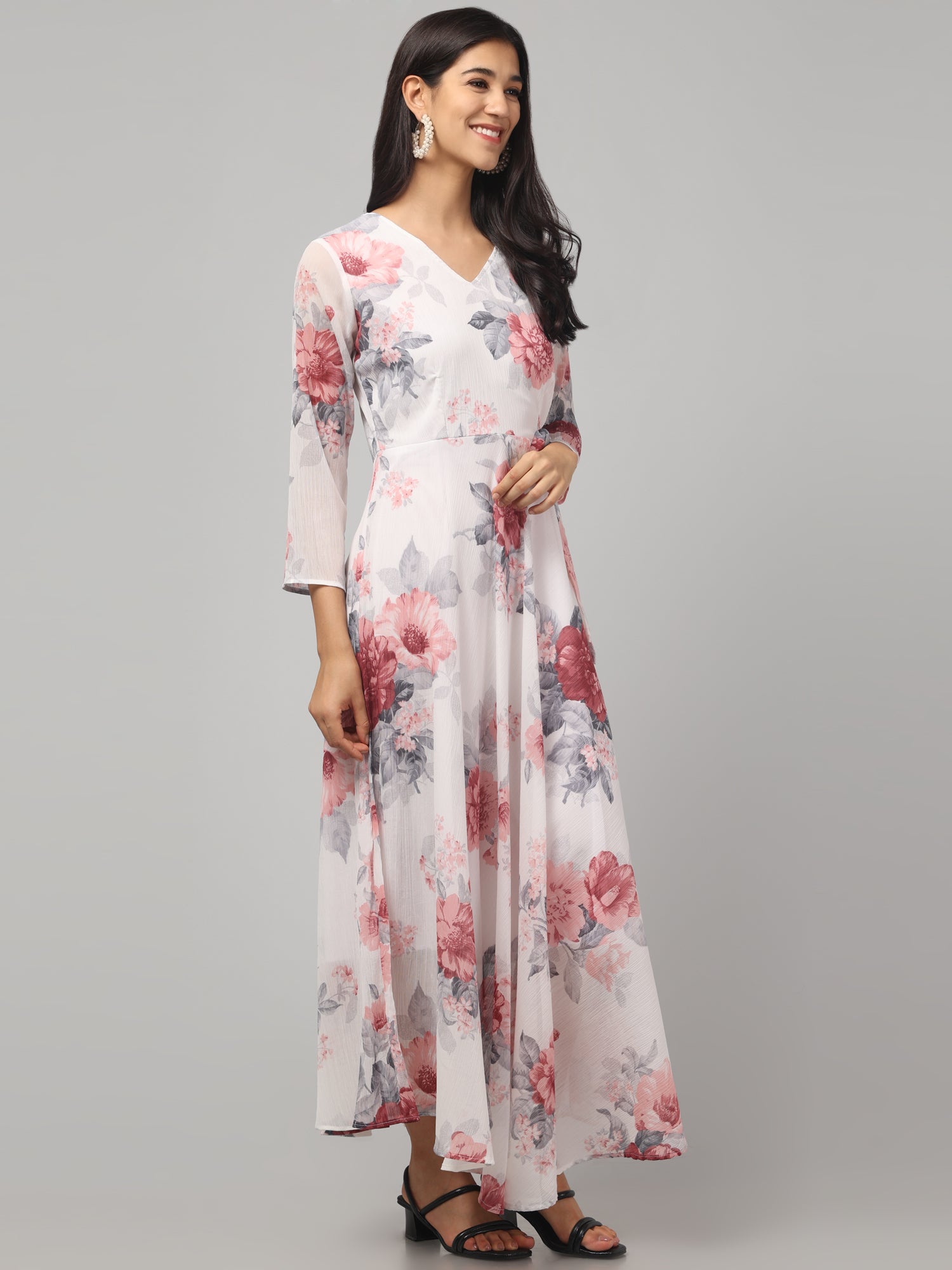 Multicolor Floral  Maxi Dress