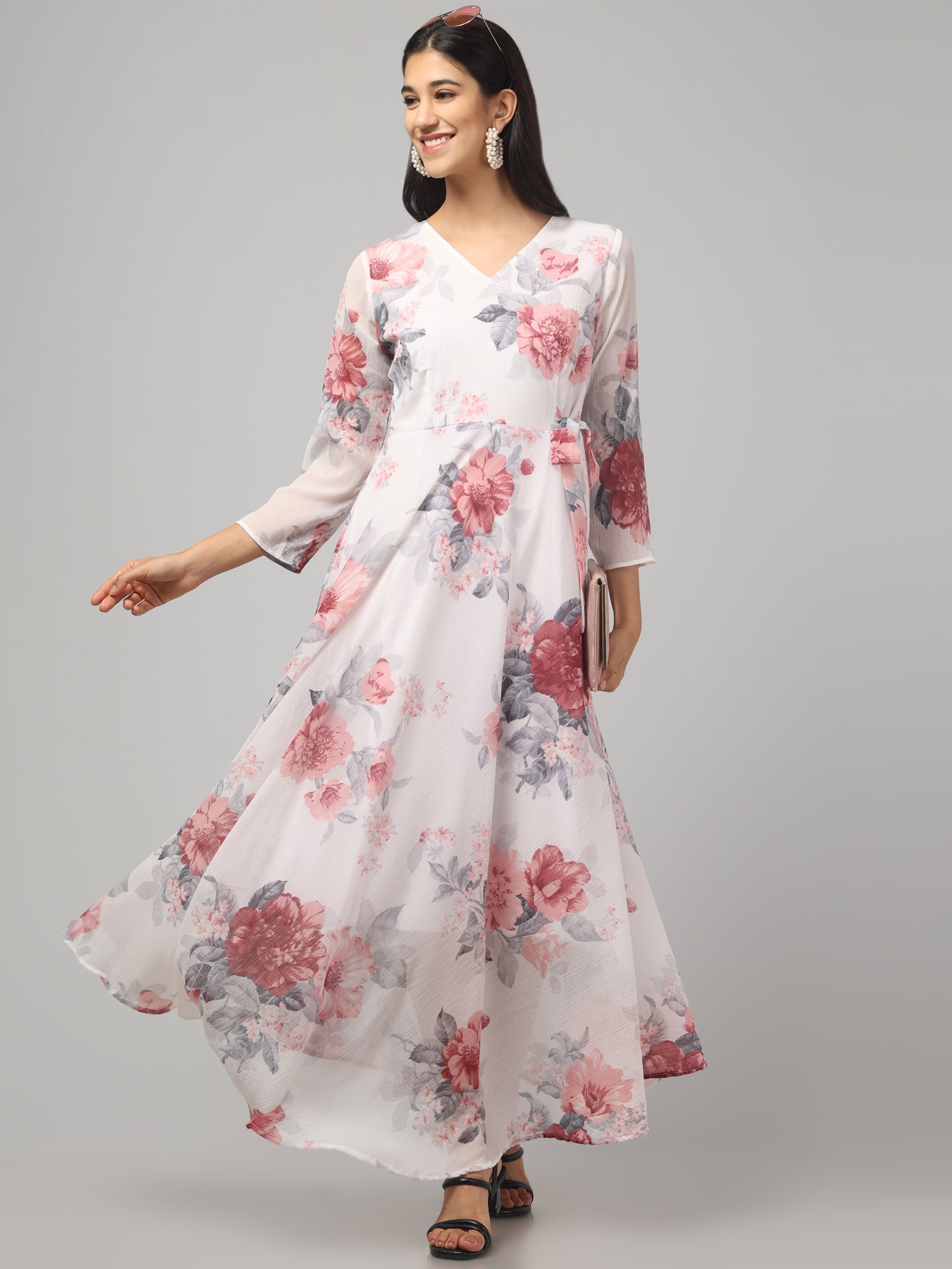 Multicolor Floral  Maxi Dress
