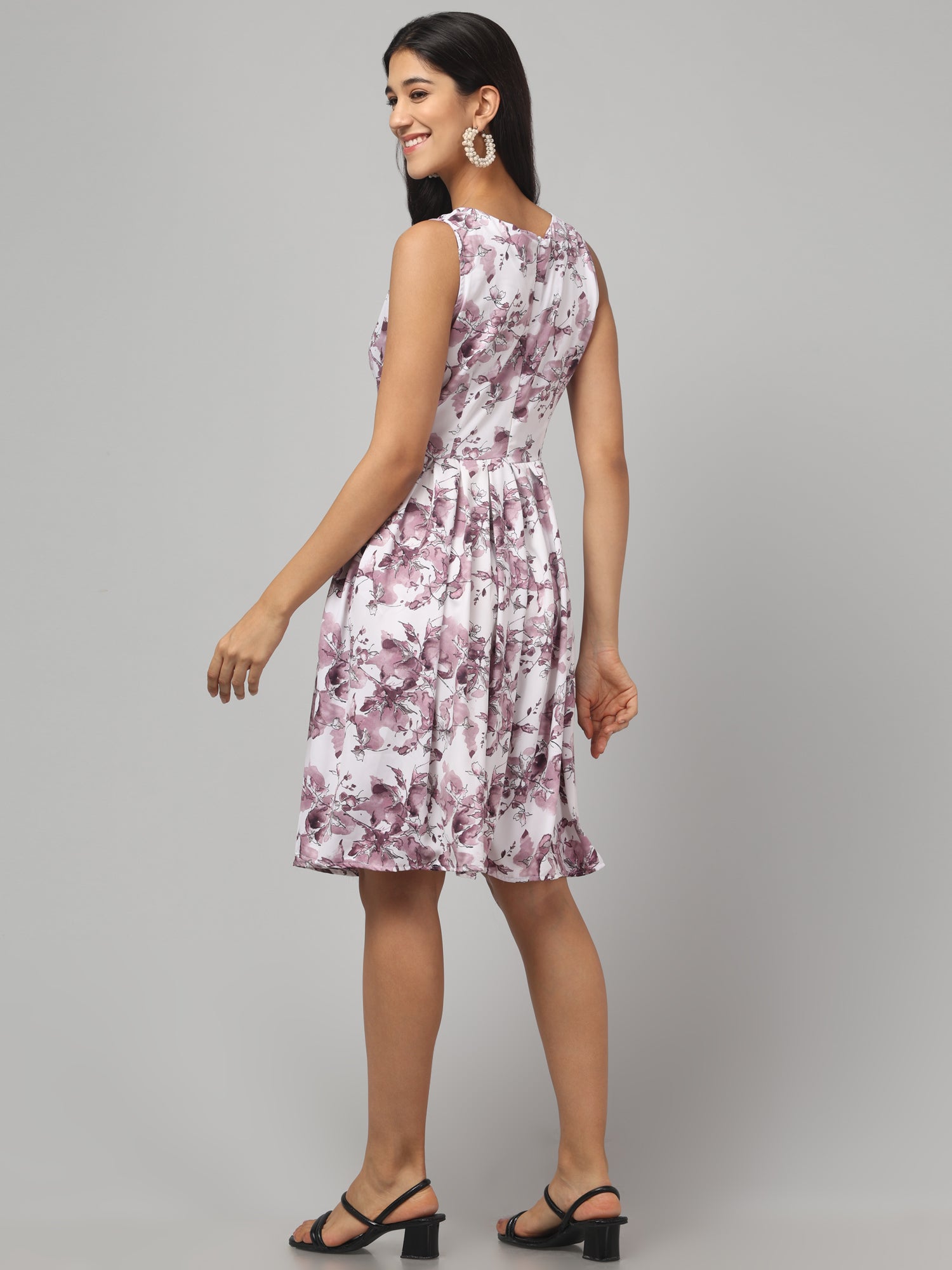 Multicolor Cute Midi Dress