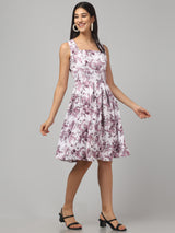 Multicolor Cute Midi Dress