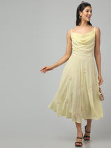 Cowl Neck Midi Dress