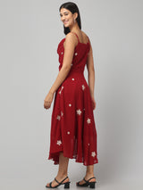 Cowl Neck Midi Dress