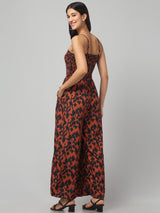 Clobug Women Animal Print Jumpsuit