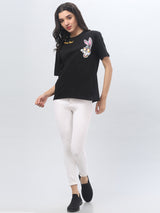 Black Printed T-shirt
