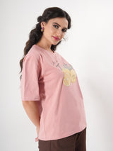 Life Is so Tasty Print T- Shirt With Round Neck