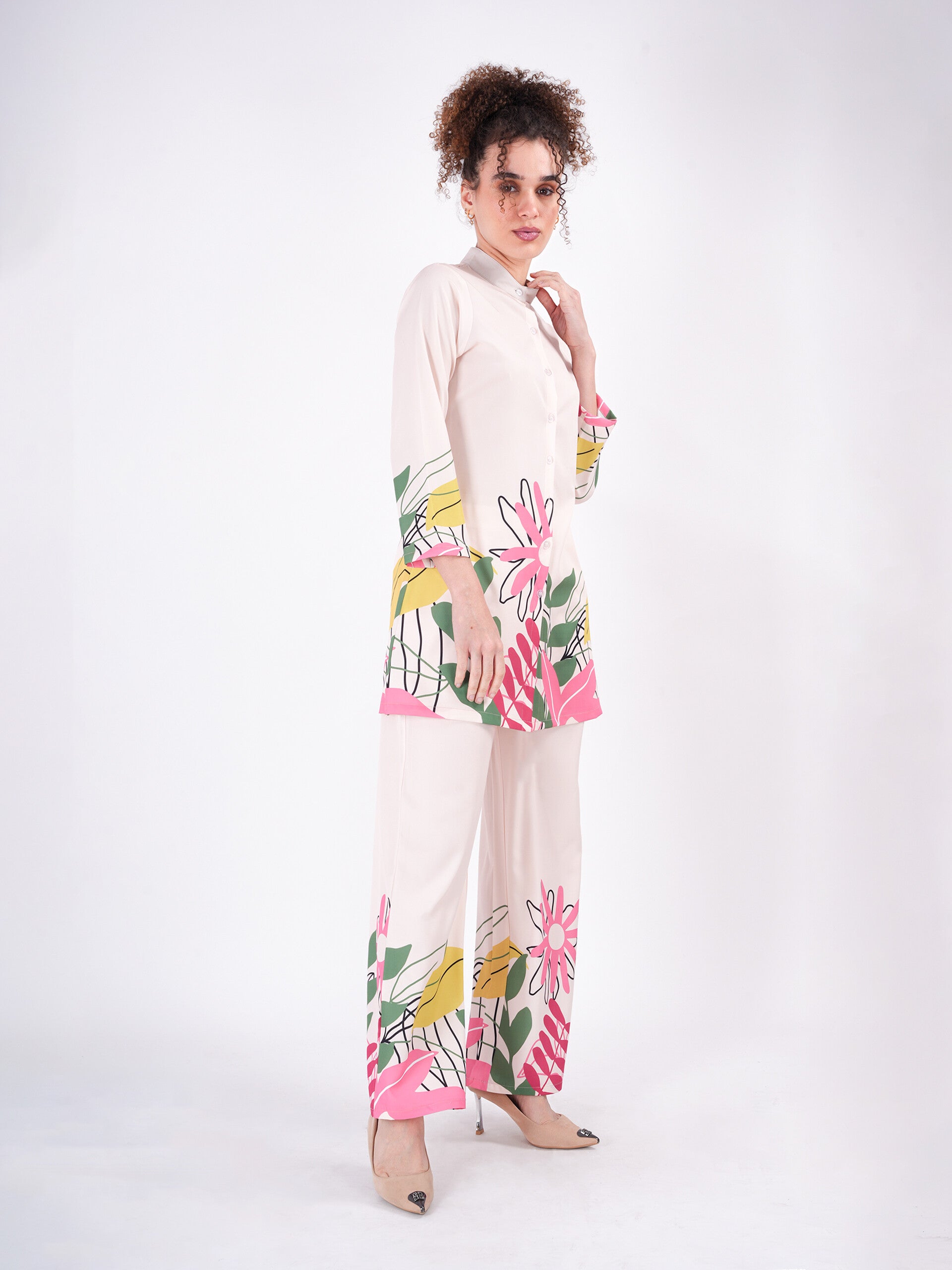 Pink Bloom Floral Cordset