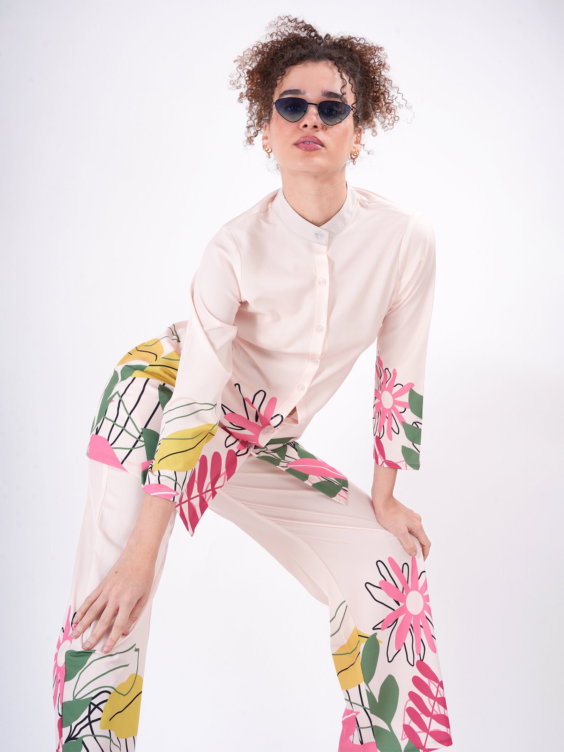 Pink Bloom Floral Cordset