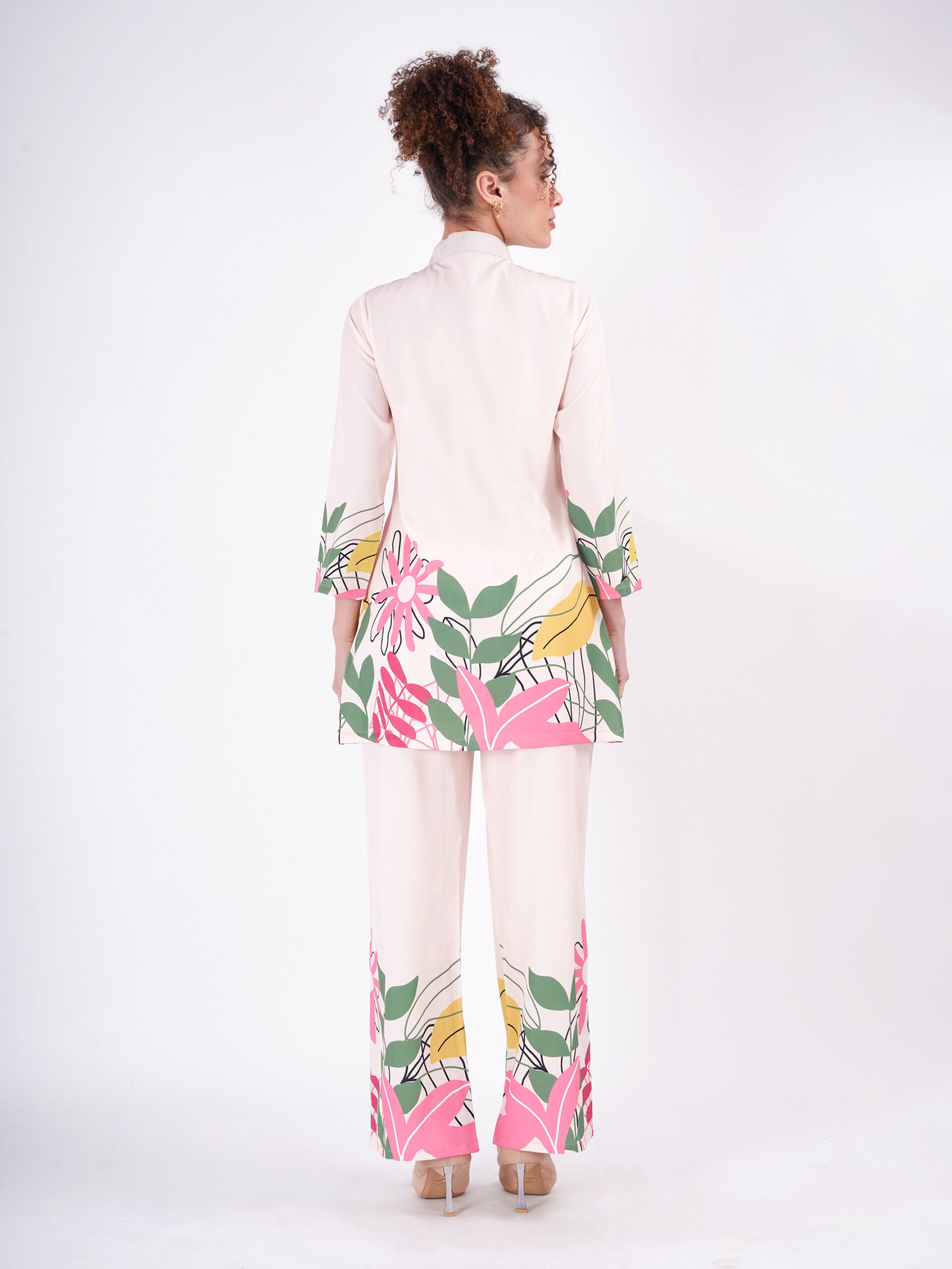 Pink Bloom Floral Cordset