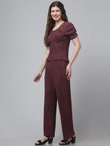 Beaded Neck Co ord Set For Womens