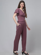 Textured Corset style Co ord Set For Womens