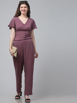 Textured Corset style Co ord Set For Womens