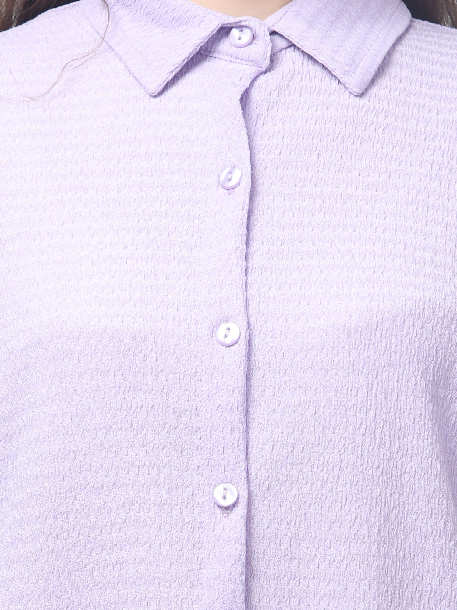 Lavender Solid Co ord Set For Womens