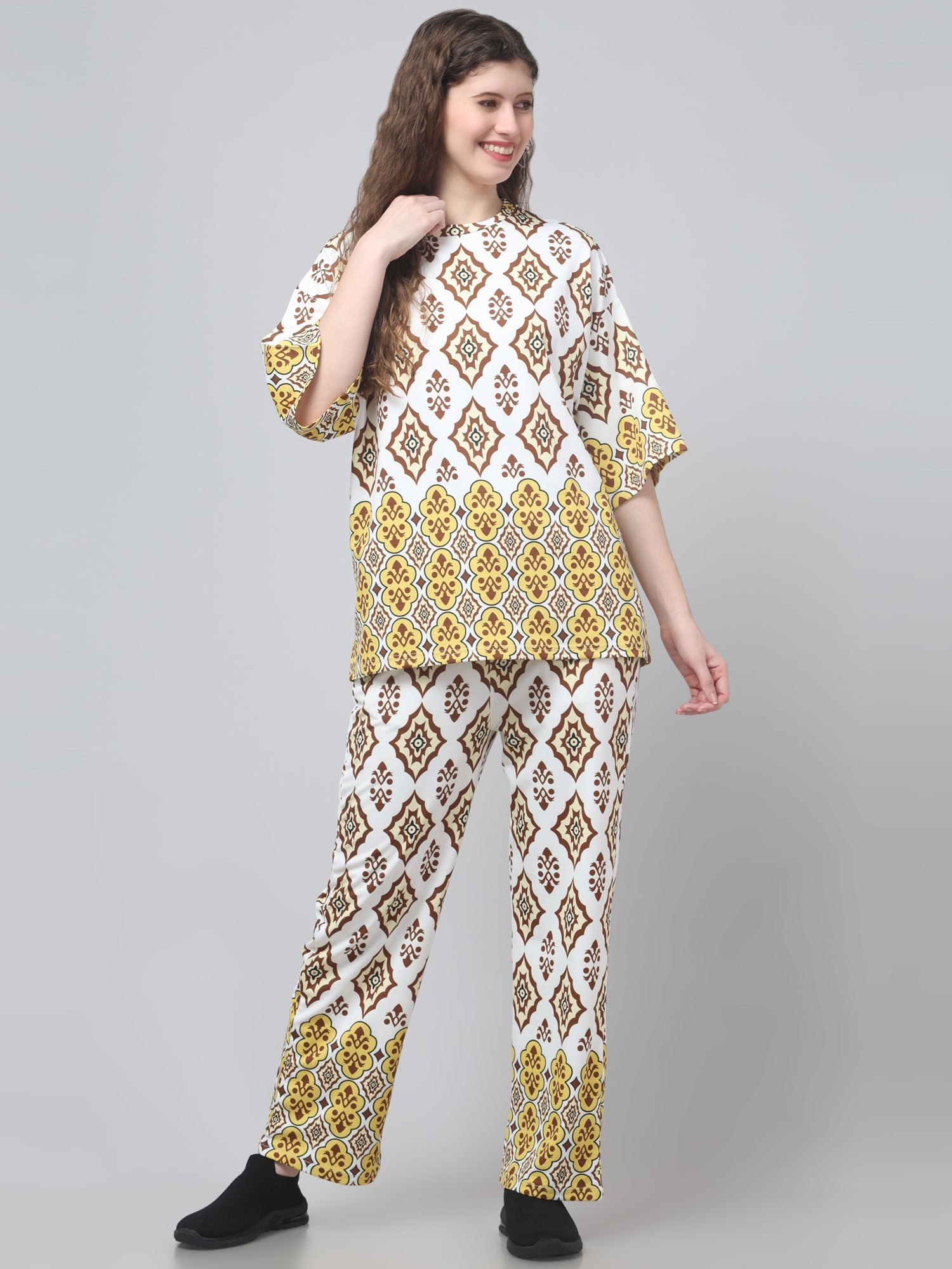 Traditional Print Co ord Set For Womens