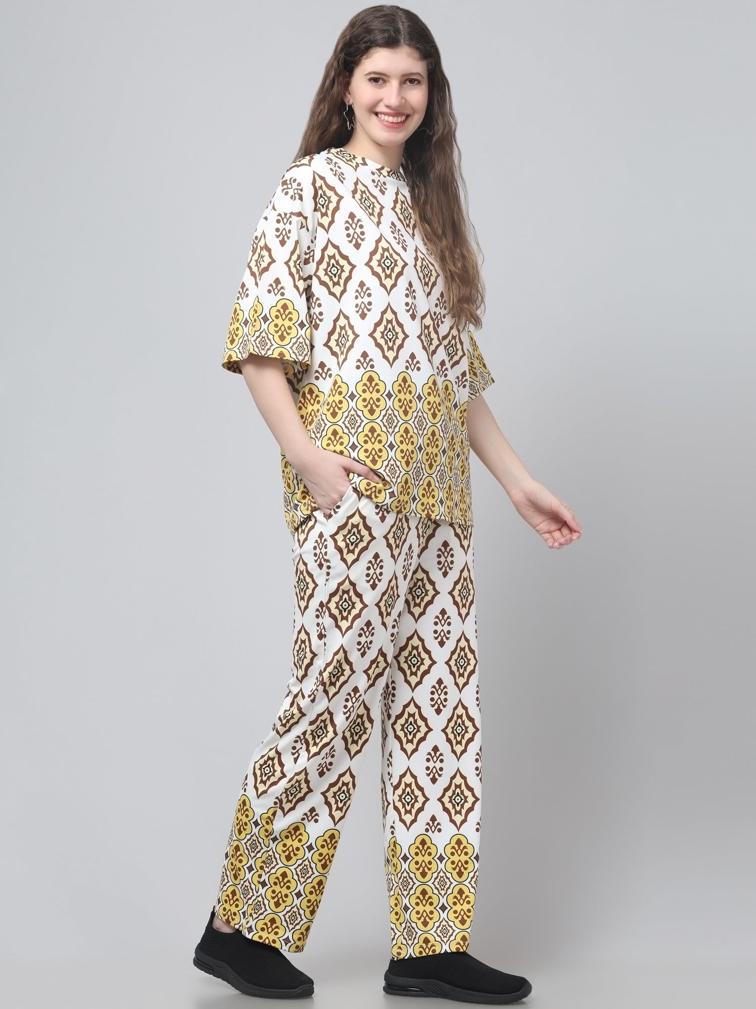 Traditional Print Co ord Set For Womens
