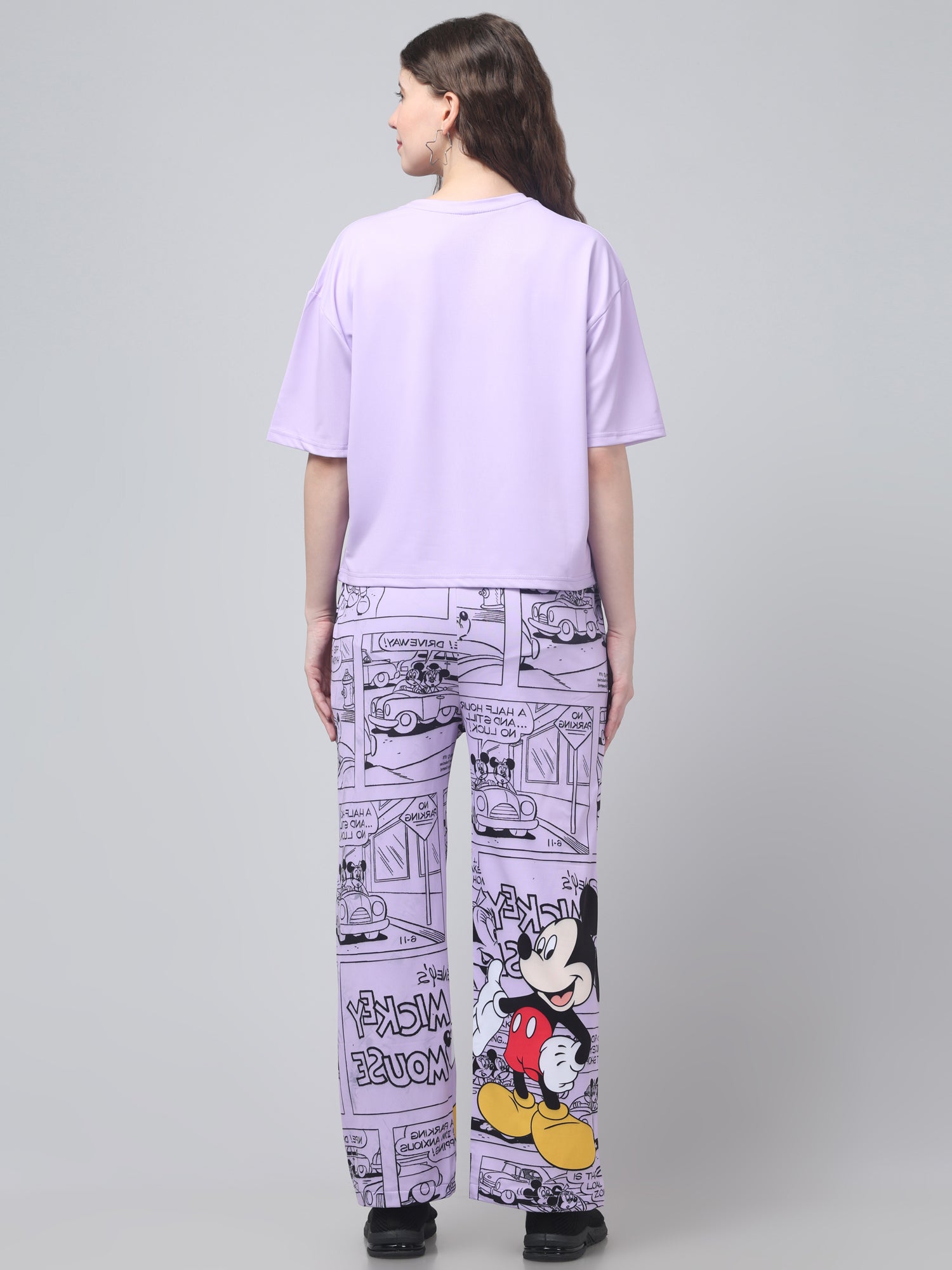 Purple Printed Co ord Set For Womens