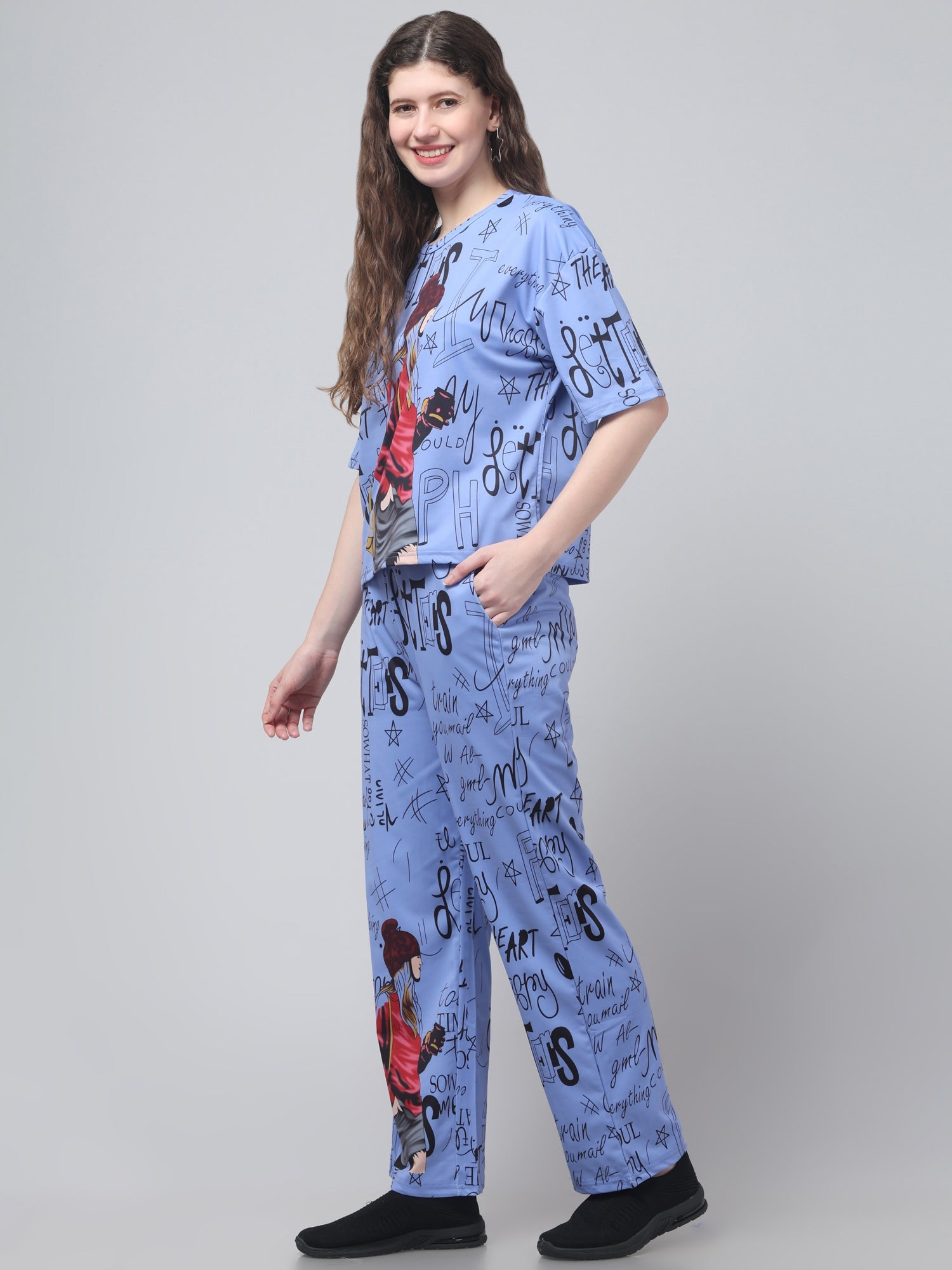 Stylish Printed Co ord Set For Womens