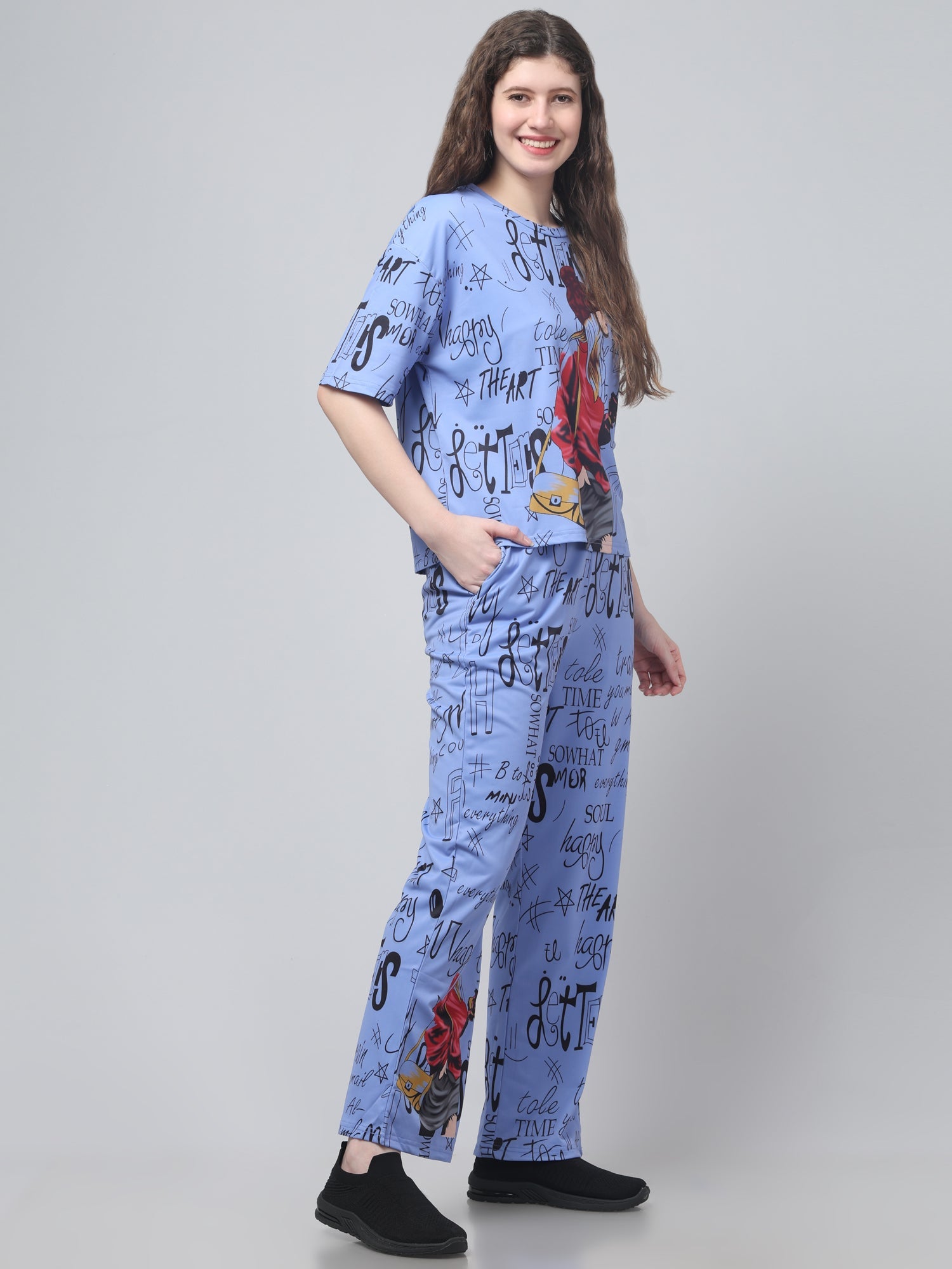 Stylish Printed Co ord Set For Womens