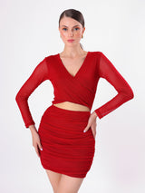 Solid_Side_Slit_Bodycon_Dress_With_V_Neck