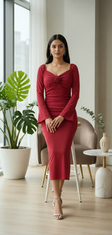 Clobug Women Midi Dress
