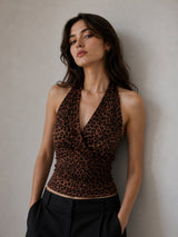 Women's Animal Print Sleeveless Top