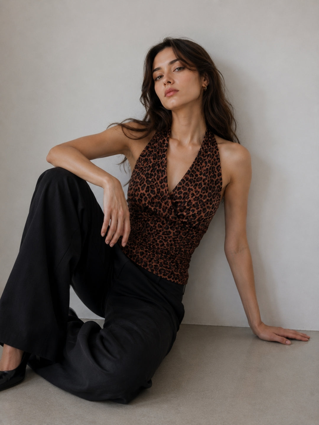 Women's Animal Print Sleeveless Top