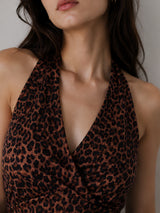 Women's Animal Print Sleeveless Top