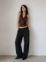 Women's Animal Print Sleeveless Top