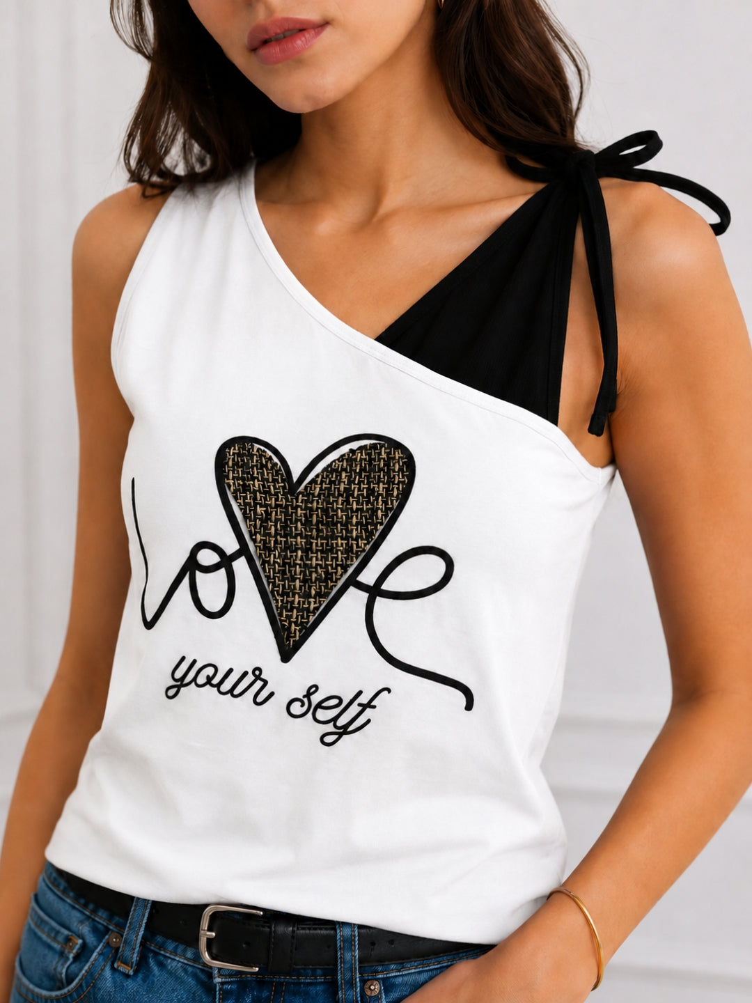 Women's Printed V-Neck Top