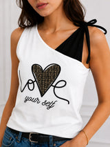 Women's Printed V-Neck Top