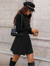 Clobug Women Solid Sleeveless Corduroy Dress