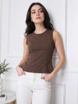Clobug Women Sleeveless Cotton Top